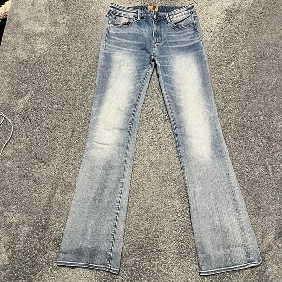 Driftwood Jeans Womens 27 (28x32) Kelly Bootcut Blue Mid Rise Denim Pants - Picture 1 of 10